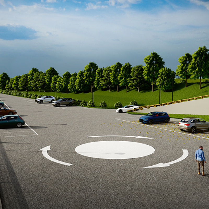 Resurfacing our existing carpark